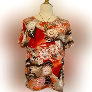 REBECCA MALONE fun-colored patterned top!